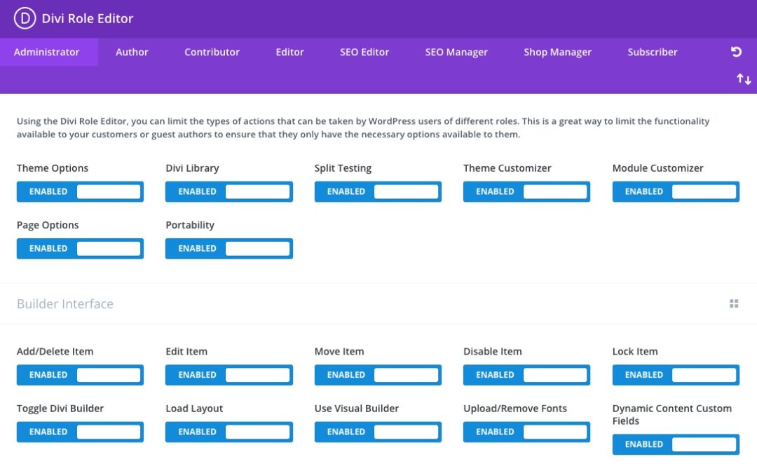 Como Controlar as Permissões de Usuário para o Divi Theme