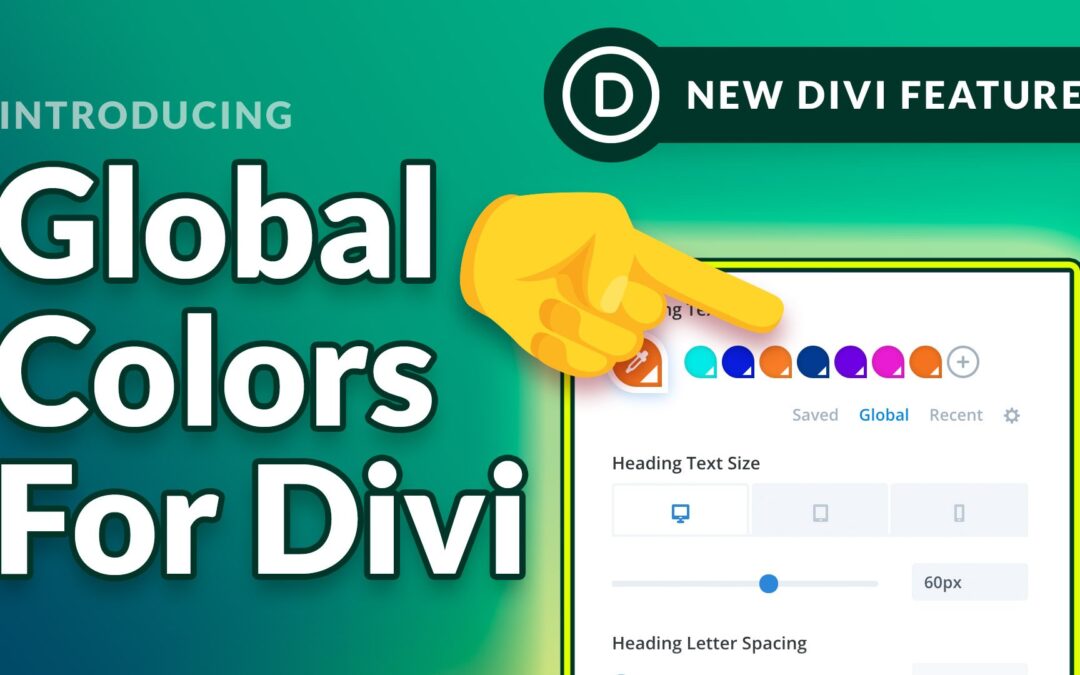 Apresentando o Novo Sistema Global de Cores da Divi